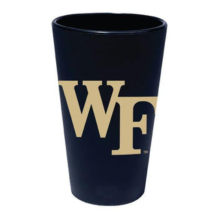 Wake Forest Demon Deacons 16 oz Silicone Pint Glass – Black