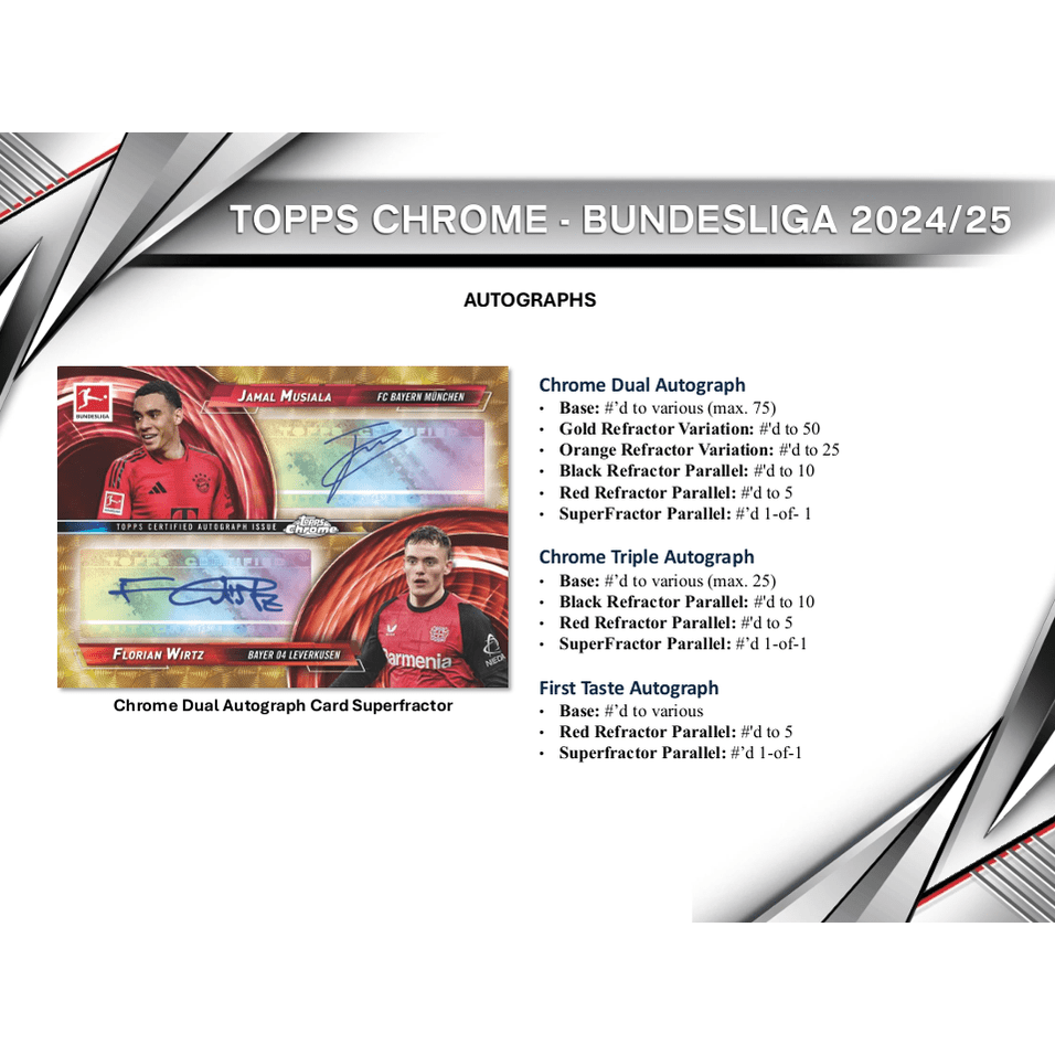 2024-25 Topps Chrome Bundesliga Soccer Hobby Box