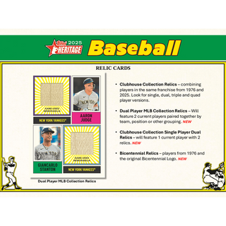 2025 Topps Heritage Baseball Mega Box