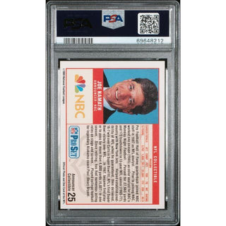 Joe Namath 1989 Pro Set Announcer Inserts #25 PSA 9
