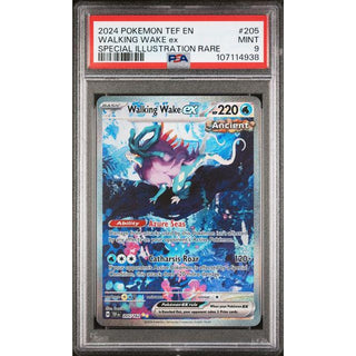 Walking Wake ex 2024 Pokémon Temporal Forces EN #205 PSA 9