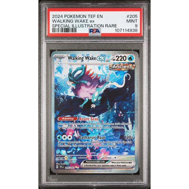 Walking Wake ex 2024 Pokémon Temporal Forces EN #205 PSA 9