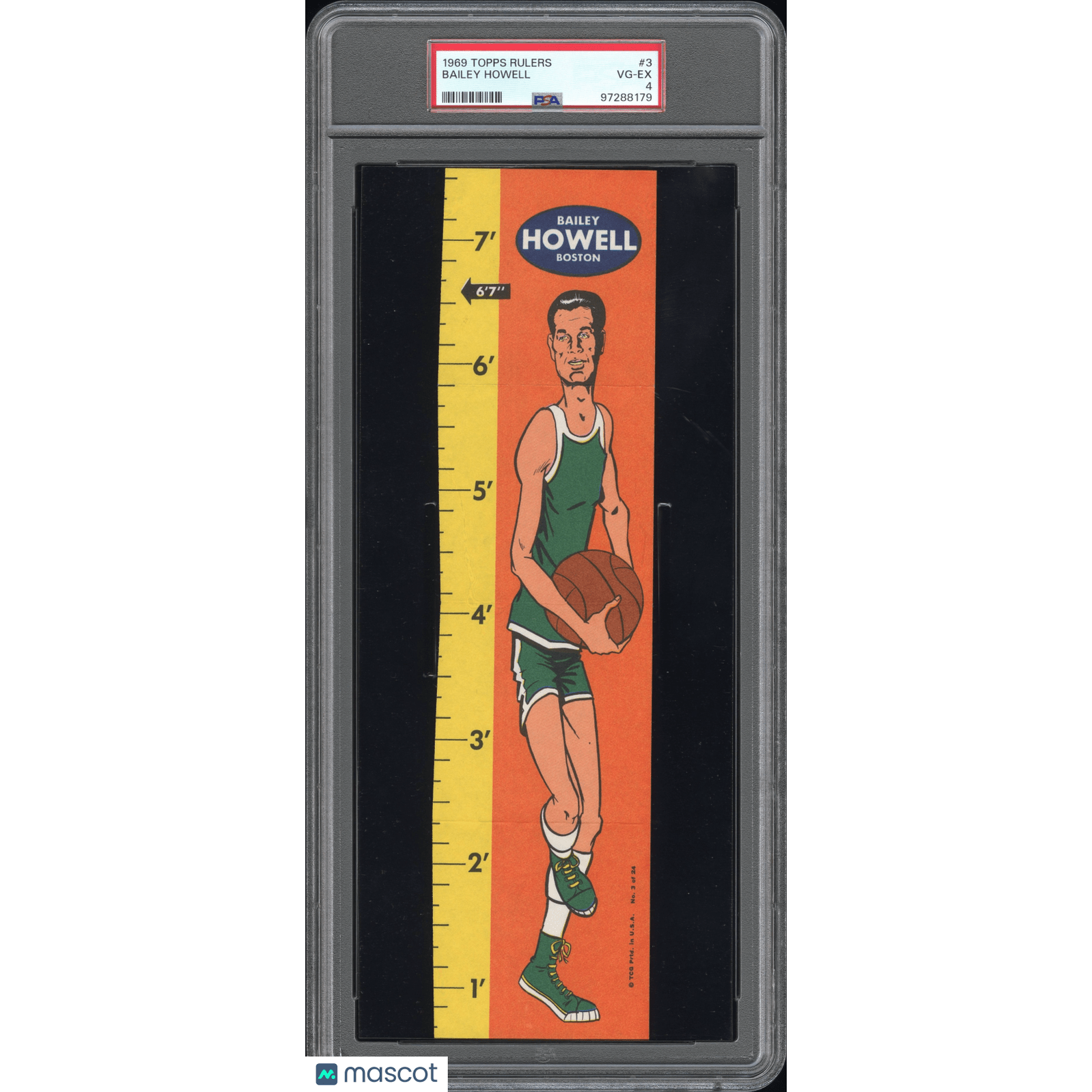 Bailey Howell 1969 Topps Rulers #3 PSA 4
