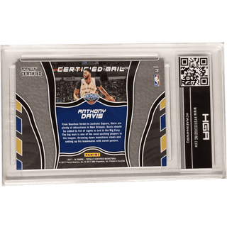 Anthony Davis: 2017-18 Panini Totally Certified- Certified Mail Green #3 HGA 9.5