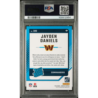 Jayden Daniels 2024 Donruss Press Proof Green #389 – PSA 9