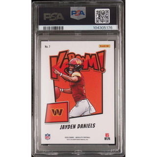 Jayden Daniels 2024 Absolute Kaboom! Horizontal #7 PSA 9