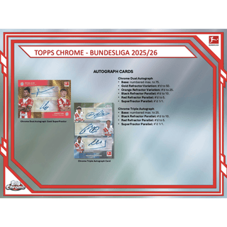 2025-26 Topps Chrome Bundesliga Soccer Hobby Box