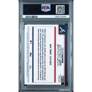 Drake Baldwin 2025 Topps Update True Photo #113 PSA 9