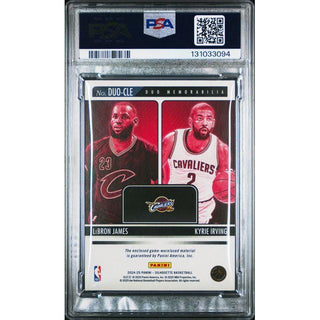 LeBron James / Kyrie Irving 2024 Silhouette Duo Memorabilia #DUO-CLE – PSA 8