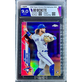 Bo Bichette 2020 Topps Chrome Pink Refractor #150 HGA 9.0
