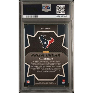 CJ Stroud 2023 Panini Prizm #PB6 PSA 10