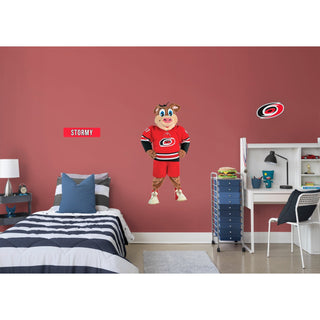 Stormy Mascot - RealBig Collection - Official NHL - Carolina Hurricanes - Reusable Vinyl Wall Decals