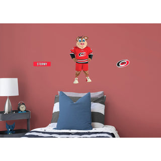 Stormy Mascot - RealBig Collection - Official NHL - Carolina Hurricanes - Reusable Vinyl Wall Decals