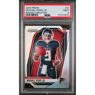 Michael Penix, Jr. 2024 Prizm Rookie Variation #31 – PSA 9
