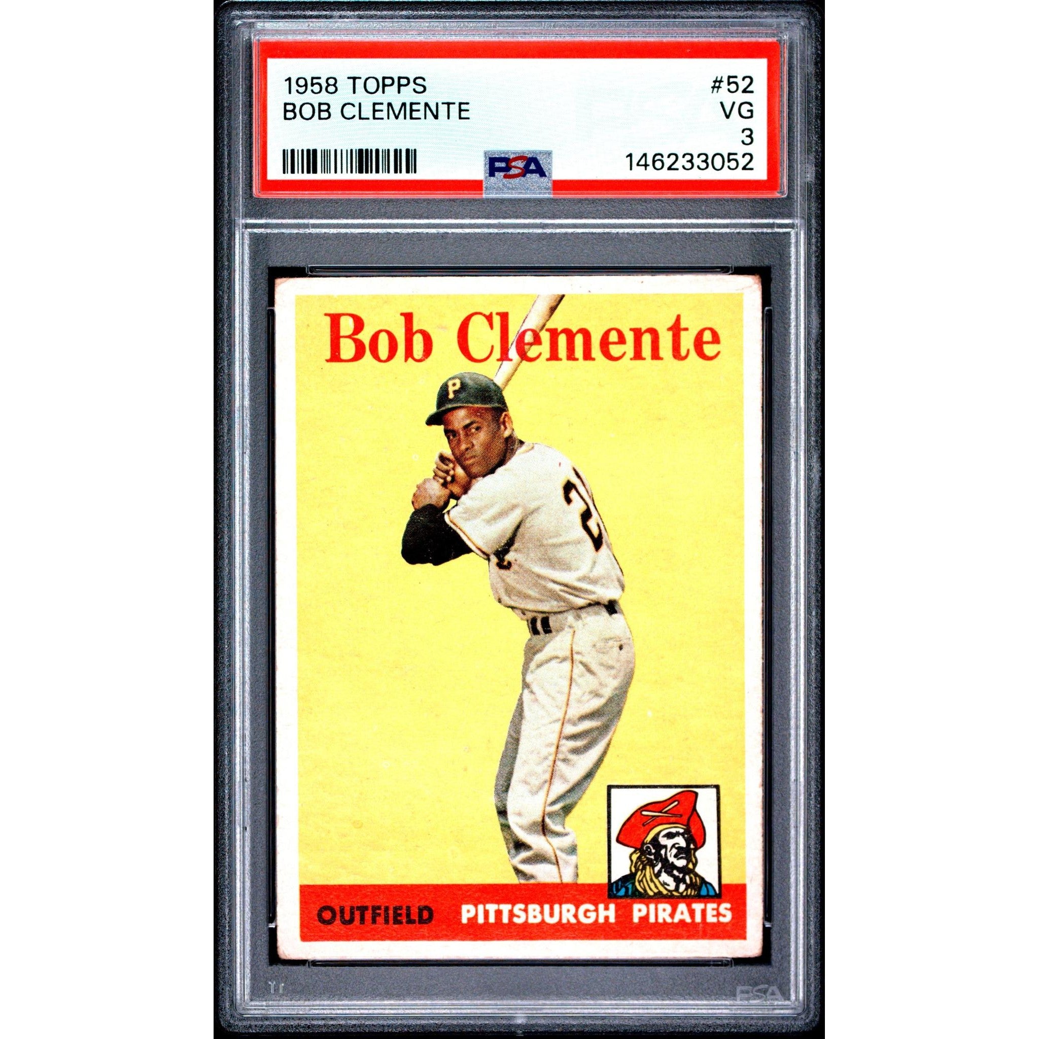 Bob Clemente 1958 Topps #52 PSA 3