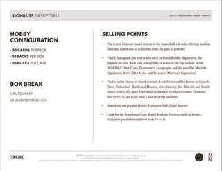2024-25 Panini Donruss Basketball Hobby Box