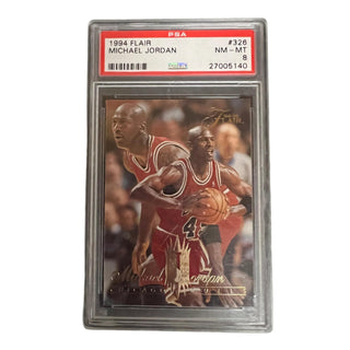 Michael Jordan #326 – 1994 Flair – PSA 8 NM-MT