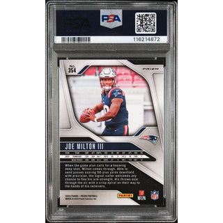 Joe Milton III 2024 Panini Prizm Lazer Prizm Rookie Card #354 PSA 10 Gem Mint