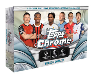 2024-25 Topps UEFA Club Competitions Chrome Soccer Breaker's Delight Box