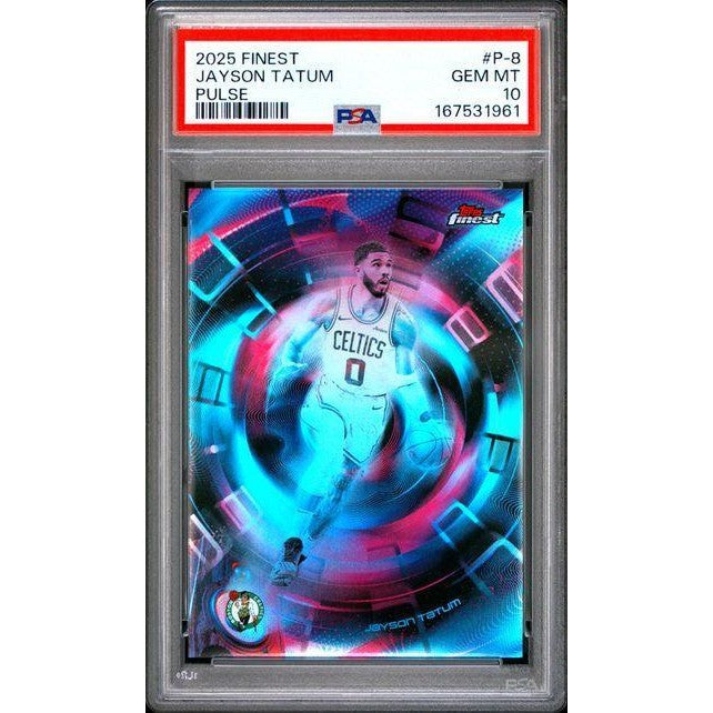 2025 Topps Finest Pulse #P-8 Jayson Tatum PSA 10