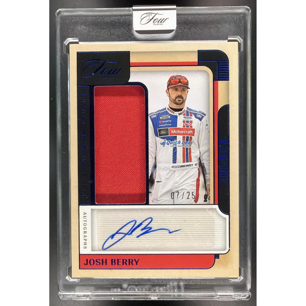 2026 Panini Four Racing Josh Berry #JM-JBY Jumbo Memorabilia 07/25 Non-Graded