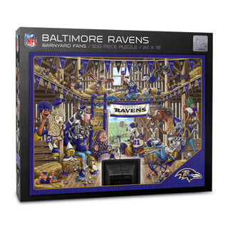 Baltimore Ravens Barnyard Fans 500 pc Puzzle