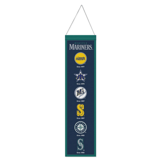 Banner: Seattle Mariners - Wool – Premium 8" x 32"