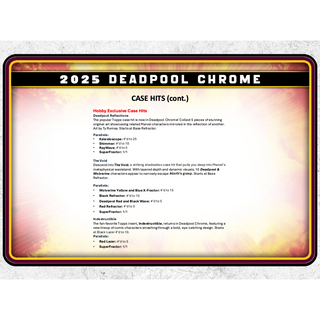2025 Topps Chrome Marvel Deadpool Hobby Box