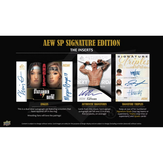 2025 Upper Deck SP Signature Edition AEW Wrestling Hobby Box