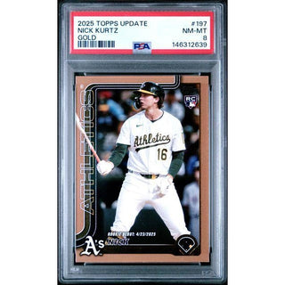 Nick Kurtz 2025 Topps Update #197 – PSA 8