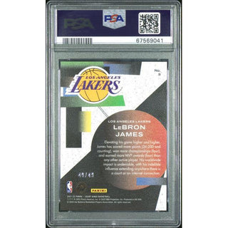 LeBron James 2021 Court Kings Maestros-Violet #9 PSA 9