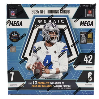 2025 Panini Mosaic Football Mega Box Reactive Purple Parallels!