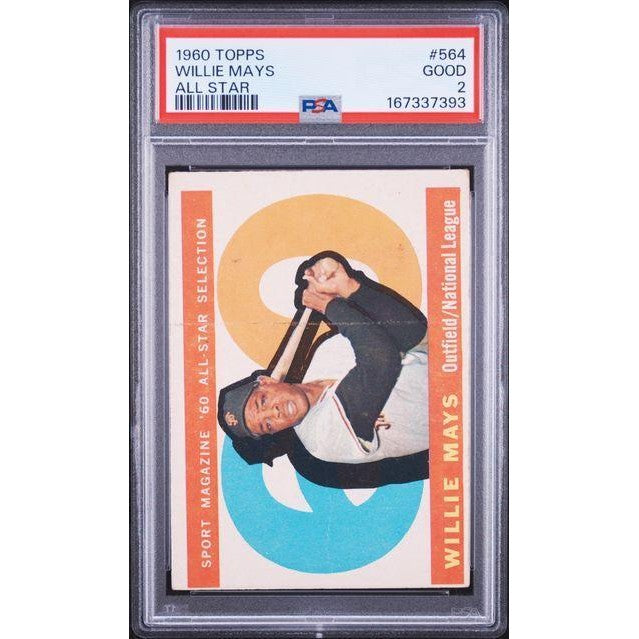 1960 Topps Willie Mays All Star #564 PSA 2