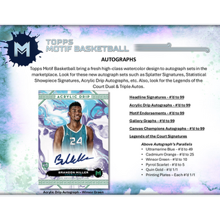 2023-24 Topps Motif Basketball Hobby Box