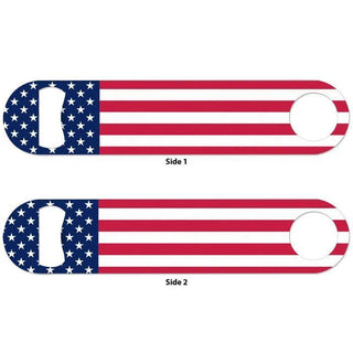Patriotic Metal Bottle Opener – Heavy Duty Dual-Sided Can & Bottle Opener