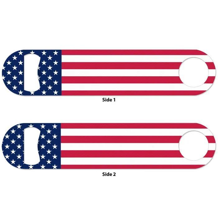 Patriotic Metal Bottle Opener – Heavy Duty Dual-Sided Can & Bottle Opener