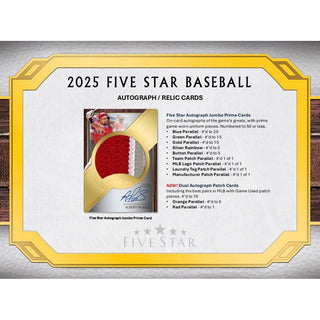 2025 Topps Five Star Baseball Hobby Box