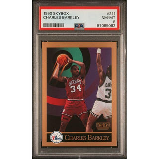 Charles Barkley – 1990 SkyBox #211 PSA 8