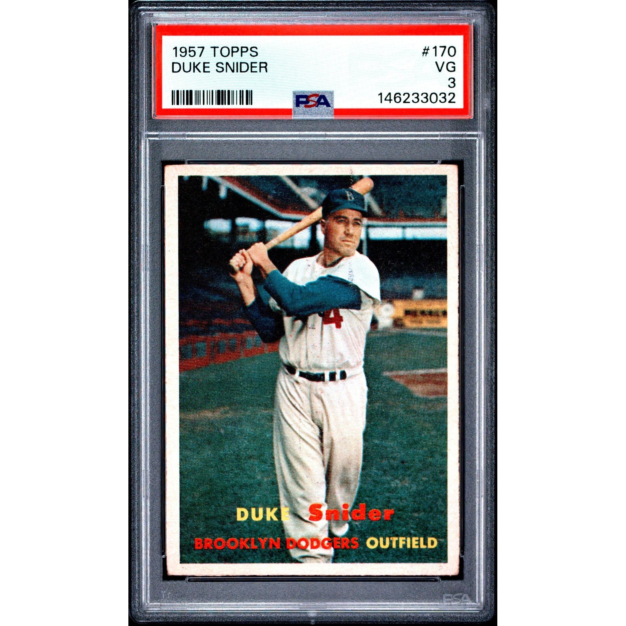 Duke Snider 1957 Topps #170 PSA 3