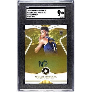 Michael Porter Jr. 2018-19 Panini Opulence Gold #121 SGC 9