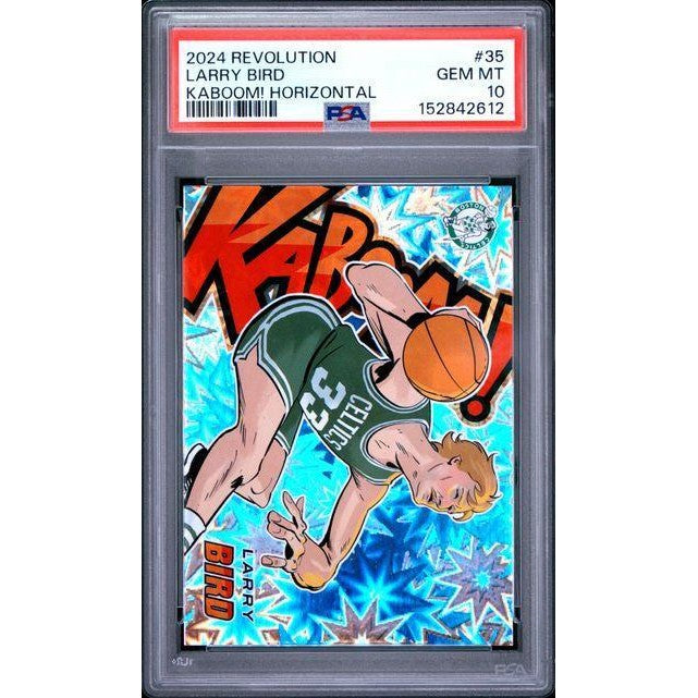 Larry Bird 2024 Panini Revolution Basketball Kaboom! Horizontal Insert PSA 10