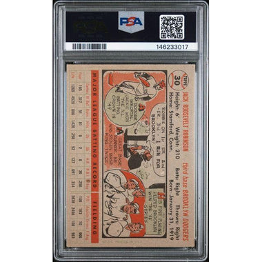 Jackie Robinson 1956 Topps Gray Back #30 PSA 3.5