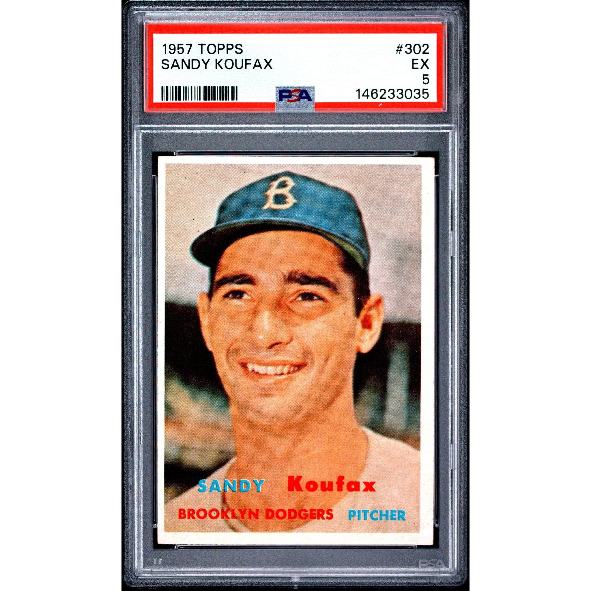 Sandy Koufax 1957 Topps #302 PSA 5