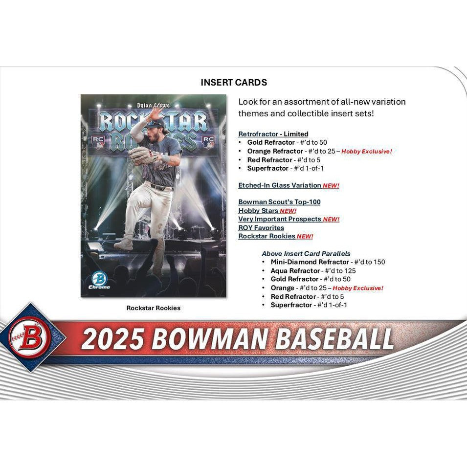 2025 Bowman Baseball Hobby Pack