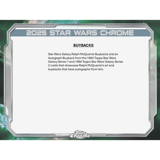2025 Topps Star Wars Chrome Galaxy Hobby Box