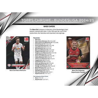 2024-25 Topps Chrome Bundesliga Soccer Hobby Box