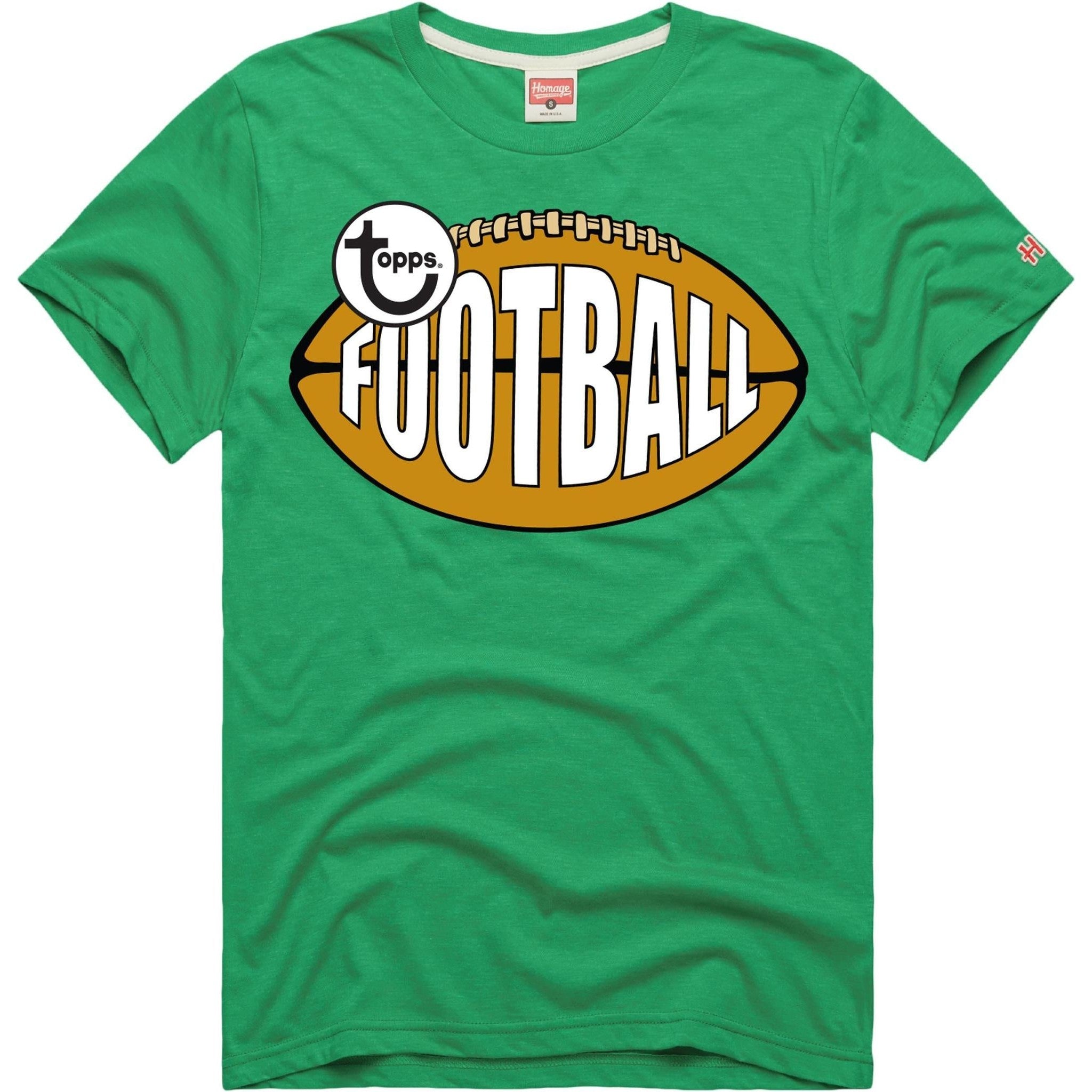 Topps Football Heritage Adult Tee Green