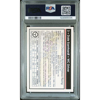 Dale Earnhardt 1992 Traks #3 PSA/DNA Cert. Authentic