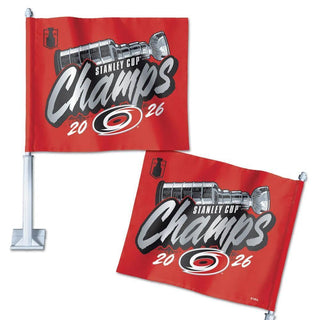 Carolina Hurricanes 2026 Stanley Cup Champions Car Flag 11.75" x 14"
