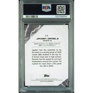 Jayden Daniels 2024 Topps Resurgence Conductors-Teal Surge #C6 PSA 9